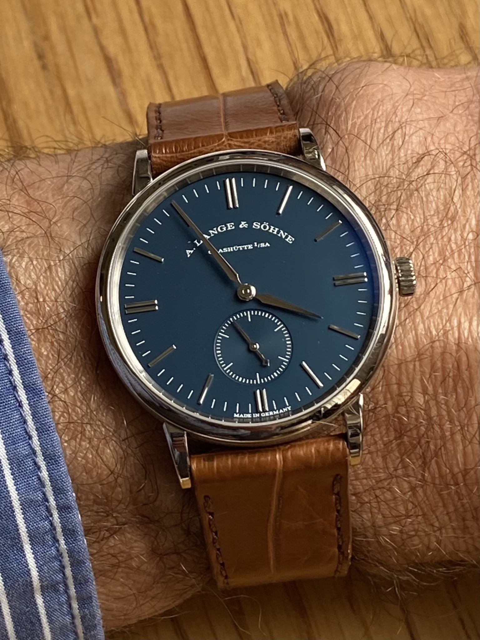 A. Lange & Sohne Saxonia wristshot